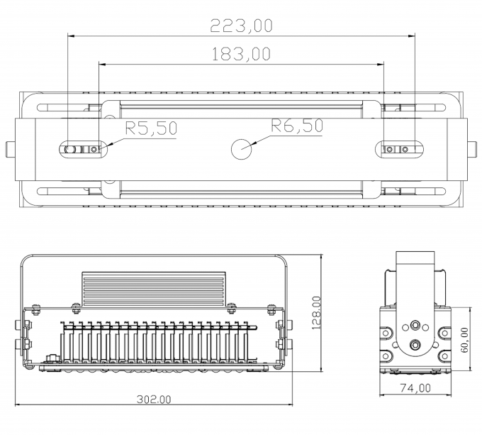 50W 100W 150W 200W 250W 300W Aluminium Fin LED Lampes de protection contre les inondations IP65 Longue durée de vie Bonne qualité LED Lampes à mât élevé 8