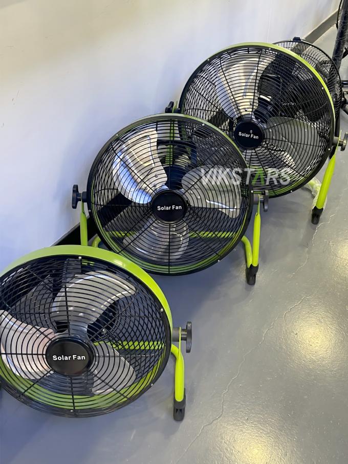 Ventilateur extérieur portable rechargeable ménage d'urgence 12 pouces 14 pouces ventilateur solaire de sol ventilateur solaire silencieux 13