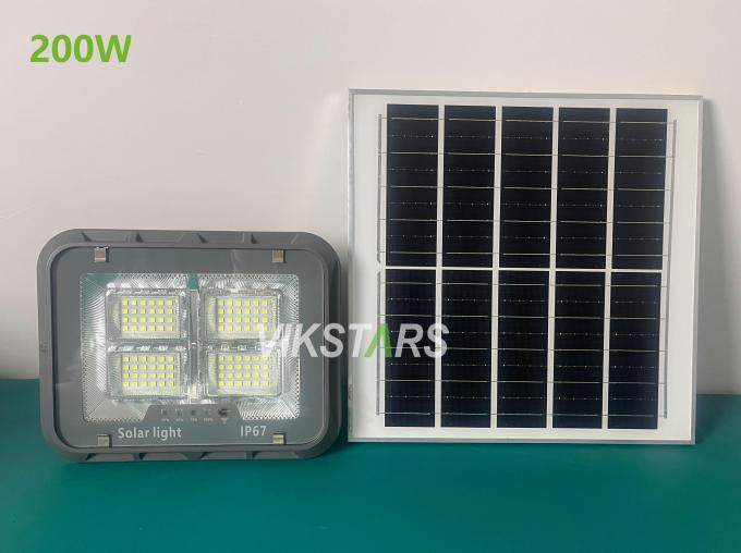Dernière lumière solaire de jardin 100W 200W 300W 400W Lumières extérieures solaires pour éclairage de cour projecteur solaire 3