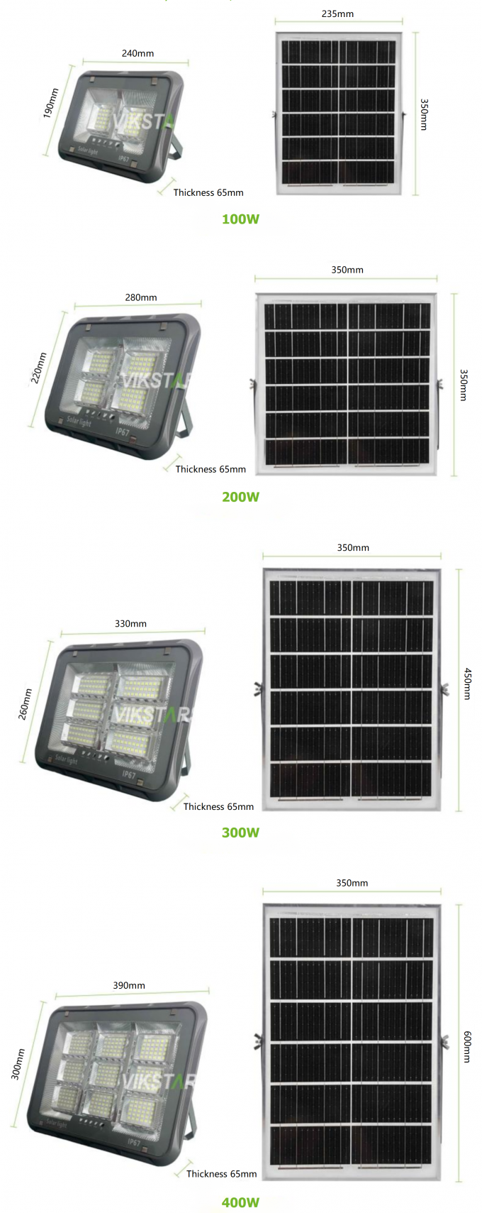 Dernière lumière solaire de jardin 100W 200W 300W 400W Lumières extérieures solaires pour éclairage de cour projecteur solaire 9