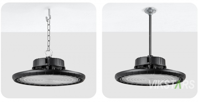 Le prix le moins cher UFO High Bay Lights 100W 150W 200W Pour l'usine d'atelier d'entrep&ocirc;t 12