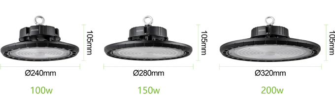 Le prix le moins cher UFO High Bay Lights 100W 150W 200W Pour l'usine d'atelier d'entrepôt 13