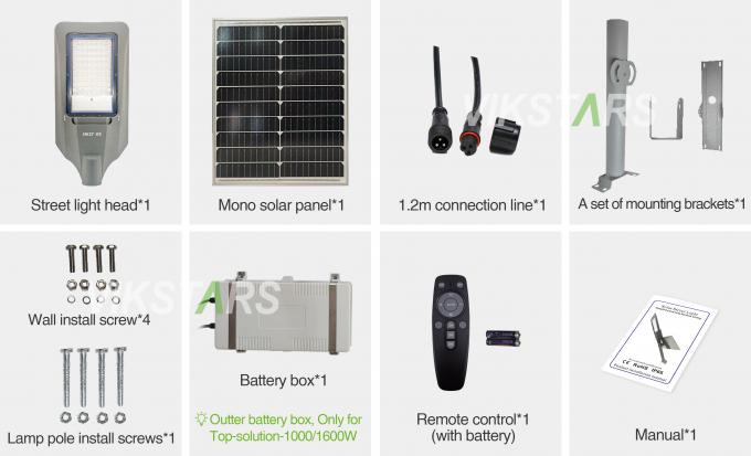 Lampadaires solaires à LED les plus vendus 300W 500W 1600W pour projet village, parc industriel, rue principale 14