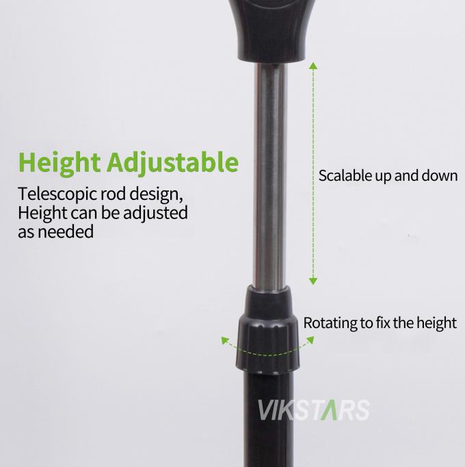 Vente à chaud Ventilateur solaire debout rechargeable de 5 lames de 16 pouces avec lumière LED avec panneau et batterie Ventilateur solaire au sol 14