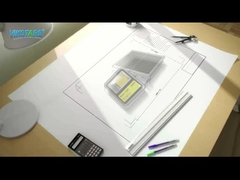 lumière d'inondation 60 100 200w solaire pour la lampe d'éclairage de jardin de parc avec le noir unique de conception