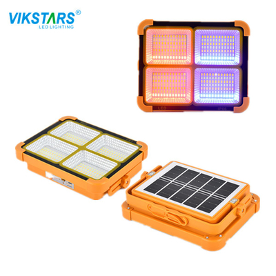 Lumière portative chargeable solaire 200W avec IP66 pour l'éclairage extérieur de voyage