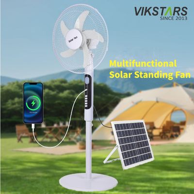Ventilateur solaire de 16 pouces avec économie d'énergie pour la pêche en plein air