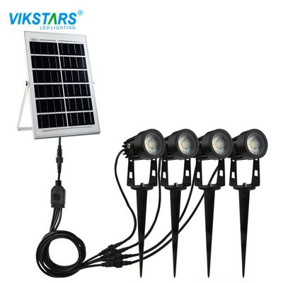 Lumières actionnées solaires extérieures de pelouse d'ODM 6V/1.5W 6500K RVB pour la voie de paysage