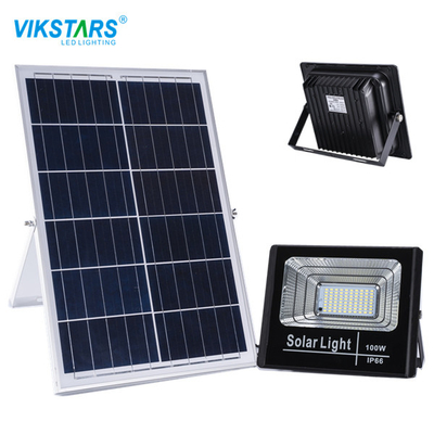 bras en aluminium solaire de parenthèse de lumière d'inondation de 30w 60W 100W LED avec la batterie 3.7V